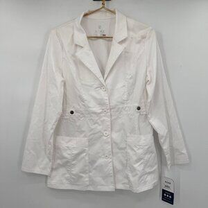 Adar Universal Stretch Women’s White Lab Coat – Size Small
